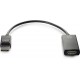 HP 2JA63AA DisplayPort HDMI Type A (Standard) Negro